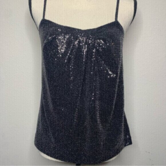 Ramy Brook Graham Black Sequin Camisole Top - Picture 8 of 12